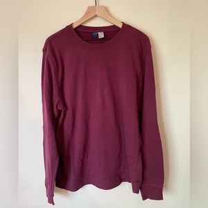 H&M Divided maroon long sleeve pullover
